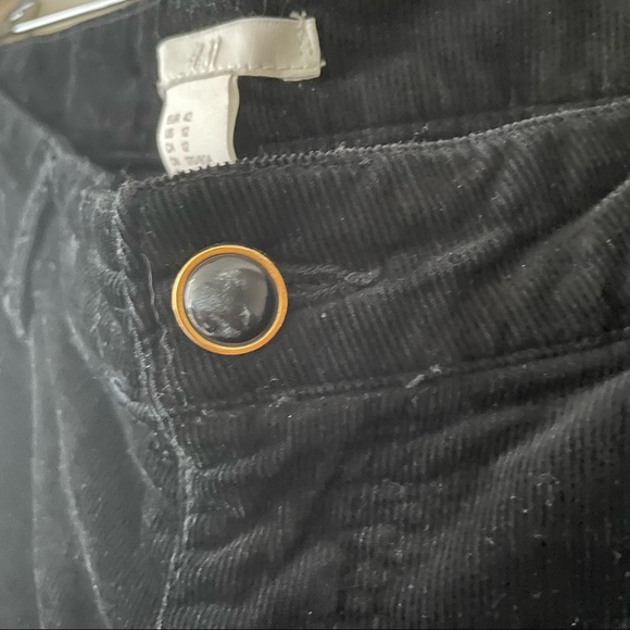H&M black ankle length corduroy pants Size US12 - Picture 16 of 16